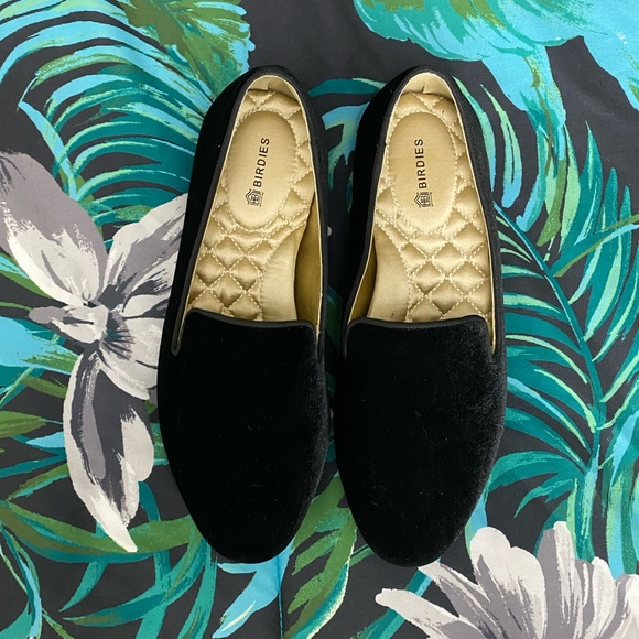 Birdies Black Velvet Starling Loafer - Picture 2 of 8